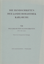 Die Karlsruher Handschriften. Band 2: Nr. 1300-2000