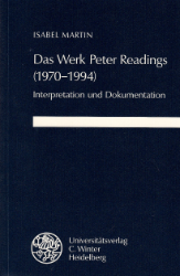 Das Werk Peter Readings (1970-1994). - Martin, Isabel