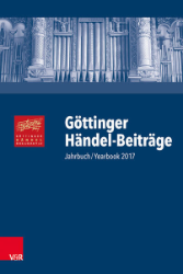 Göttinger Händel-Beiträge. Band 18 (2017)