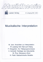 Buchcover Musikalische Interpretation