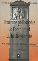 Pour une philosophie de l'opinion et de la citoyenneté