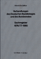 Sachregister 1976/77-1980