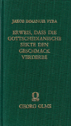 Erweis, dass die G[o]ttsch[e]dianische Sekte den Geschmack verderbe