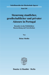 Steuerung staatlicher, gesellschaftlicher und privater Akteure in Portugal