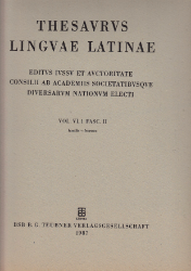 Thesaurus Linguae Latinae, Vol. VI,1 Fasc. II