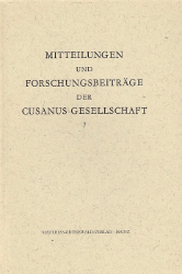 Mitteilungen und Forschungsbeiträge der Cusanus-Gesellschaft. Band 7