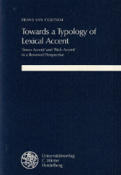 Towards a Typology of Lexical Accent - Coetsem, Frans van