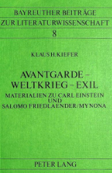 Avantgarde - Weltkrieg - Exil