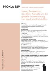 Natur, Ressourcen, Konflikte: Kämpfe um die globale Inwertsetzung von Land und Rohstoffen