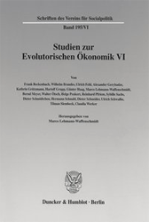 Studien zur Evolutorischen Ökonomik VI