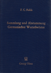 Buchcover Sammlung und Abstammung Germanischer Wurzelwörter, nach der Reihe menschlicher Begriffe ...