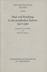 Staat und Erziehung in der preußischen Reform 1807-1819