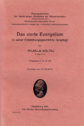 Das vierte Evangelium in seiner Entstehungsgeschichte dargelegt