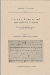 Studien zu Frauenlob und Heinrich von Mügeln