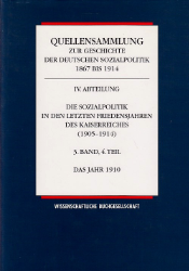 [Die Sozialpolitik in den letzten Friedensjahren des Kaiserreiches]: Das Jahr 1910