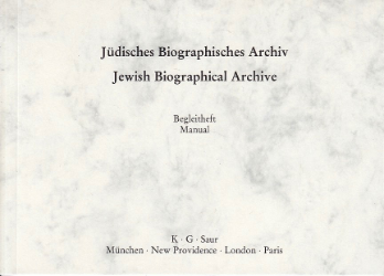 Jüdisches Biographisches Archiv/Jewish Biographical Archive