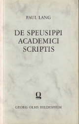 De Speusippi academici scriptis