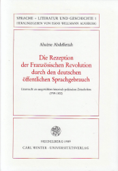 Die Rezeption der Französischen Revolution durch den deutschen öffentlichen Sprachgebrauch