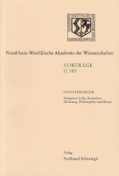 Antigone in der deutschen Dichtung, Philosophie und Kunst