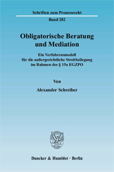 Obligatorische Beratung und Mediation