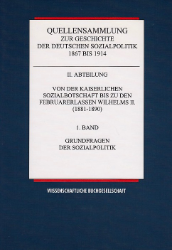 Grundfragen der Sozialpolitik [1881-1890]