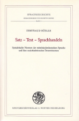 Satz - Text - Sprachhandeln