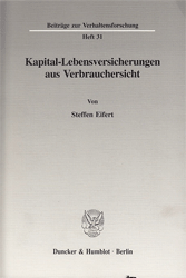 Kapital-Lebensversicherungen aus Verbrauchersicht