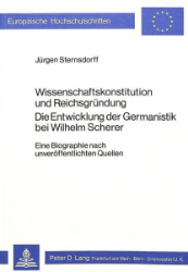 Wissenschaftskonstitution und Reichsgründung