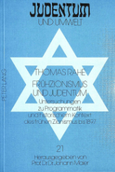Frühzionismus und Judentum