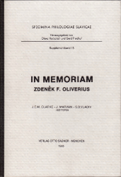 In memoriam Zdenek F. Oliverius