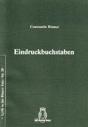 Eindruckbuchstaben