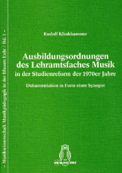 Ausbildungsordnungen des Lehramtsfaches Musik in der Studienreform der 1970er Jahre