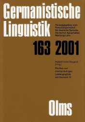 Studien zur zweisprachigen Lexikographie mit Deutsch VI