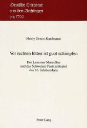 Vor rechten lütten ist guot schimpfen