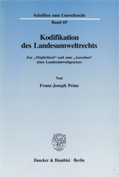 Kodifikation des Landesumweltrechts
