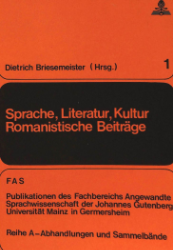 Sprache, Literatur, Kultur - Romanistische Beiträge