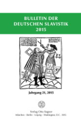 Bulletin der Deutschen Slavistik. Jahrgang 21, 2015