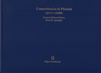 Concordantiae in Platonis opera omnia. Pars II: Apologia