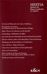 Hestia. Jahrbuch der Klages-Gesellschaft; Band 23 (Jahrgänge 2008/09)