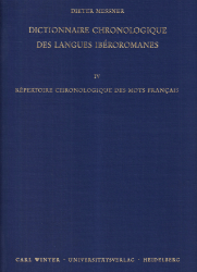 Dictionnaire chronologique des langues ibéroromanes. IV: