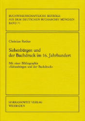 Siebenbürgen und der Buchdruck im 16. Jahrhundert