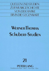 Schubert-Studien - Thomas, Werner