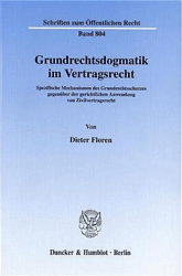 Grundrechtsdogmatik im Vertragsrecht