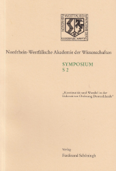 Symposium “Kontinuität und Wandel in der föderativen Ordnung Deutschlands“