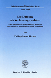 Die Duldung als Verfassungsproblem