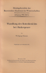 Wandlung des Botenberichts bei Shakespeare