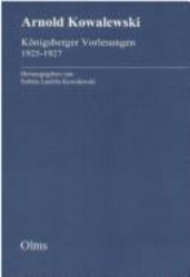 Königsberger Vorlesungen 1925-1927