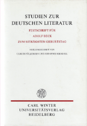 Studien zur deutschen Literatur