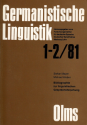 Bibliographie zur linguistischen Gesprächsforschung