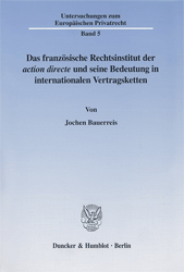 Das französische Rechtsinstitut der 